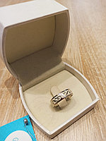 Кольцо национальное / белая эмаль