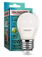 Лампа LED G45 10W E27 4200K 90lm/w (DAUSCHER)