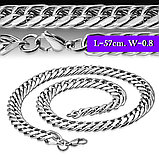 Комплект мужской цепь+браслет  "Босс lux" сталь с титаном, фото 4