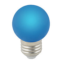 Лампа светодиод.LED G45-1W/BLUE/E27/FR синий свет