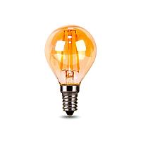 Лампа Gauss LED Filament Globe 5W E14 2700K golden 105801005