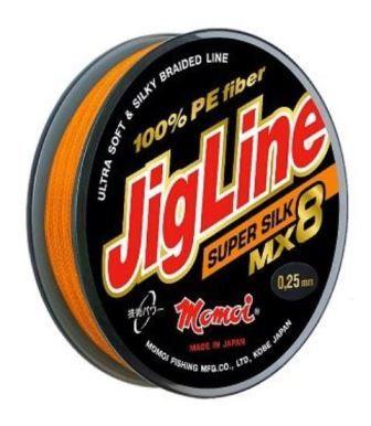 Шнур JigLine Super Silk 0,14мм 11,0кг 100м оранж.