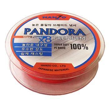 Шнур Hanzo Pandora Premium x8 150м Orange 0.19мм 11,9кг