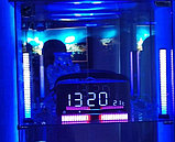Эквалайзер музыкальный 32 led светодиодный RGB 3D Bluetooth с аккумулятором, фото 5