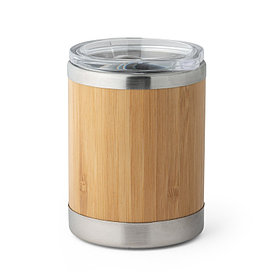 Термокружка из бамбука и нержавеющей стали LYCKA