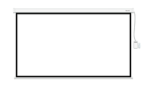 Экран моторизированный (с пультом Д/У) Deluxe DLS-ERC300x180W (118"х70"), Ø - 137", 16:9