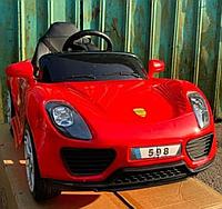 Детский электромобиль машина River Toys Porsche 598 красный не крашенный