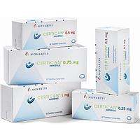 Сертикан (Эверолимус) | Certican (everolimus) 0,1 мг, 0,25 мг, 0.5 мг, 0,75 мг, 1 г