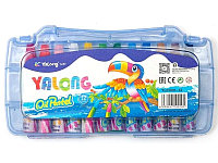 Масляные мелки (Oil Pastel) детская Yalong 12 цветов (в пластиковом боксе)