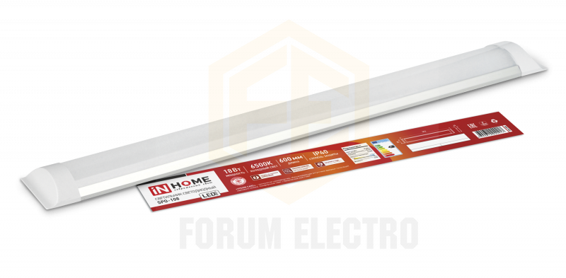 Светильник светодиодный SPO-108 18Вт 230В 6500К 1440Лм 600мм IP40 IN HOME - фото 1 - id-p102871964