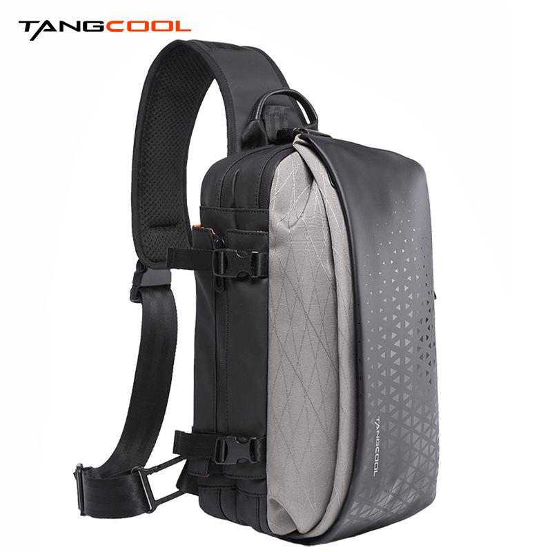 Кросс-боди сумка слинг Tangcool TC-22027 (серая)