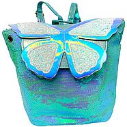 007 Рюкзак-сумочка аксессуары с бабочкой и поетками меняет  цвет 34*30, фото 2