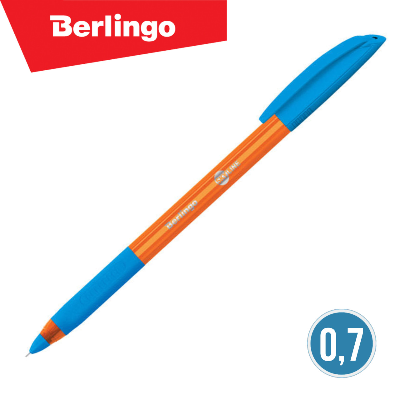 Ручка шариковая Berlingo Skyline светло-синяя 0,7мм - фото 1 - id-p102894471