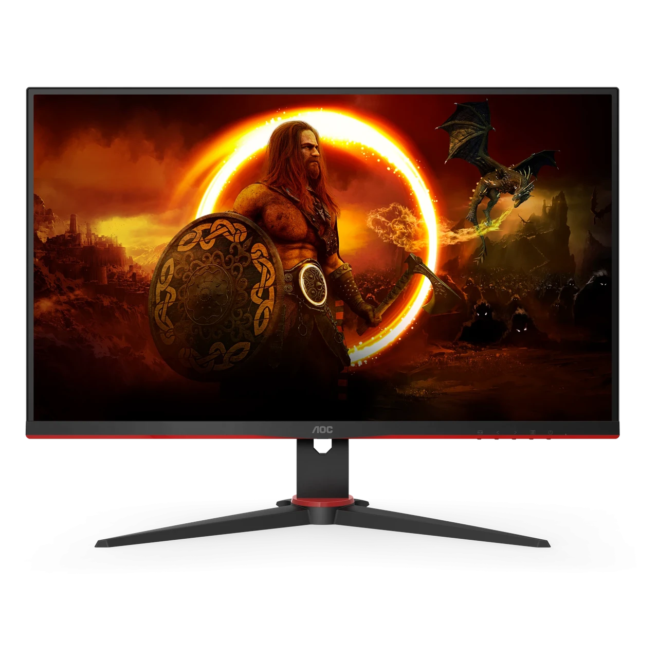 AOC 27G2SAE/BK/0 Монитор VA, 27", 16:9 FHD(1920x1080), 350cd/m2, 3000:1, 1ms, 2xHDMI DP 2x2W Black