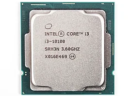 Процессор Intel Core i3-10100 Comet Lake (3600MHz, LGA1200, L3 6Mb), oem