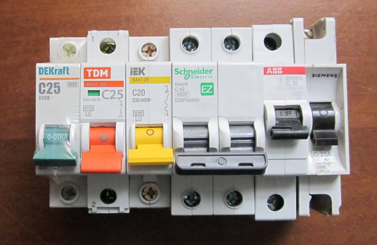 Трехполюсные автоматические выключатели (3-х полюсные) ABB, SIEMENS, Schneider Electric - фото 2 - id-p102903102