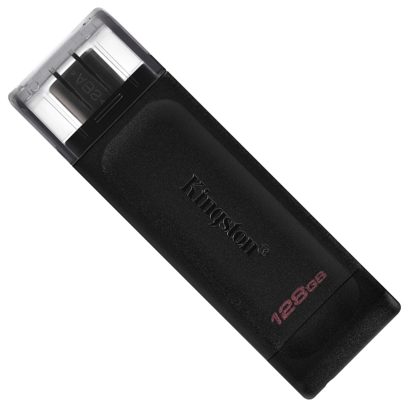 Флеш-накопитель Kingston 128Gb USB-C 3.2 Data Traveler 70 (Black)