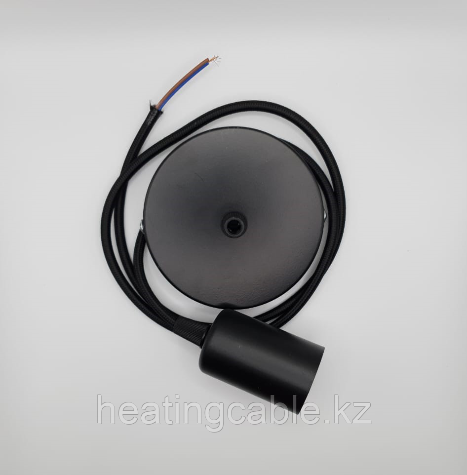 Патрон висячий Е27 черный