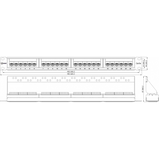 Коммутационная панель SNR, 19" неэкранированная, 1U, 24 порта, cat.5e, горизонтальная заделка, фото 3