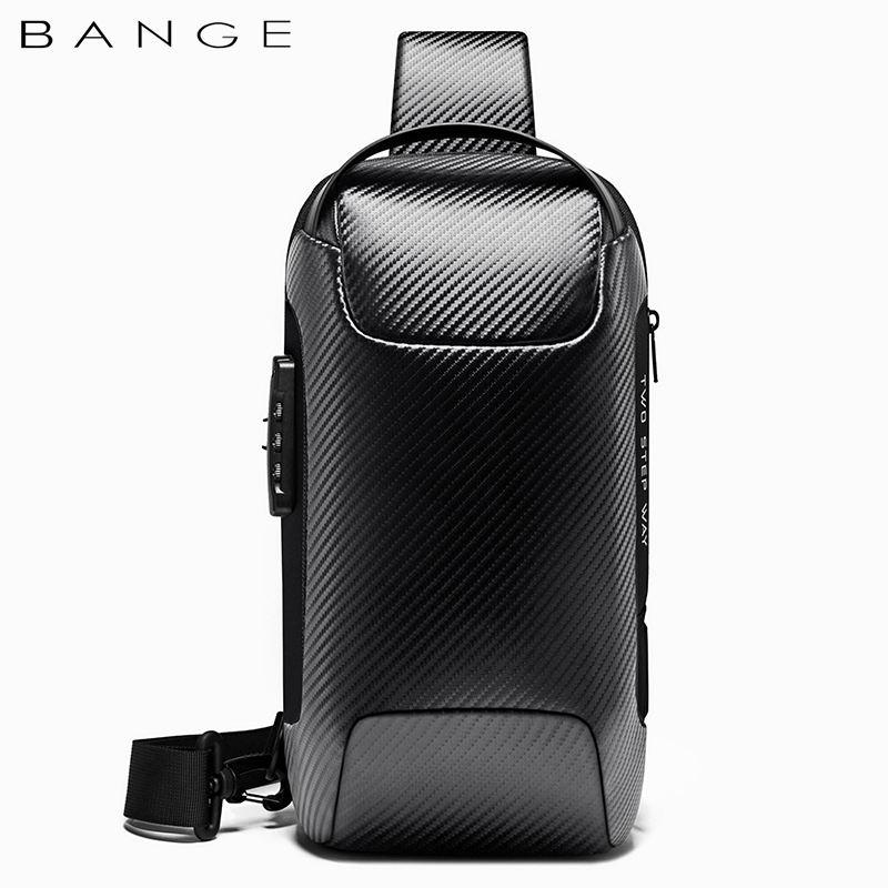 Кросс-боди сумка слинг Bange BG-22085 PLUS (черный карбон)