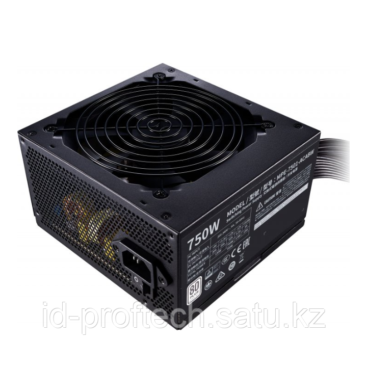 Блок питания CoolerMaster MWE V2 750 WHITE 750W 240V Active PFC, КПД 85 ...