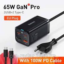 Зарядное устройство BASEUS GAN 3 PRO | 2 USB + 2 TYPE-C (100W) - фото 3 - id-p102912522