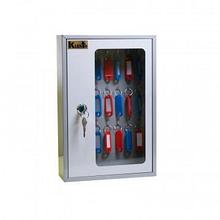 Шкаф для ключей Klesto SKB-24 на 24 ключа, серый, металл/стекло
