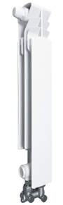 Алюминиевые радиаторы KFA Armatura G500F секции левые и правые с нижним подключением - фото 1 - id-p102921037