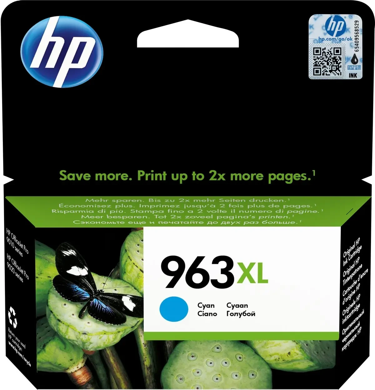 Картридж HP 963XL голубой 1600 стр. (3JA27AE)