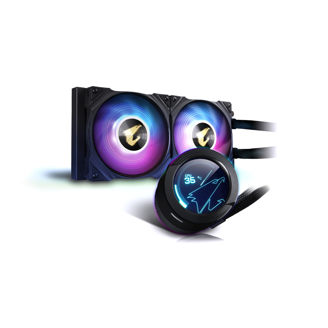 Кулер для процессора Gigabyte GP-AORUS WATERFORCE X 240 (4719331552145) Чёрный