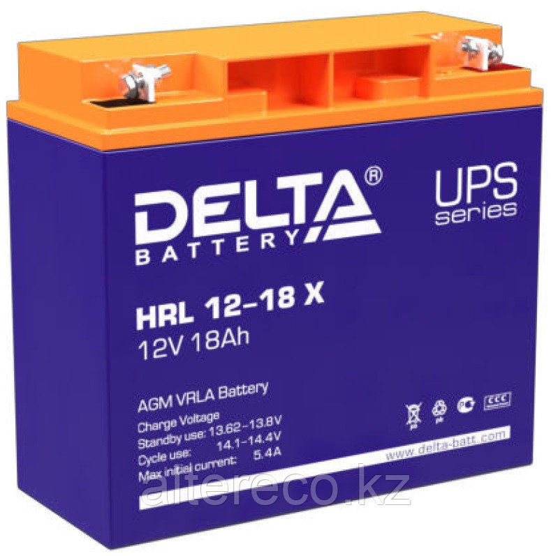 Аккумулятор Delta HRL 12-18 X (12В, 18Ач) - фото 1 - id-p102925086