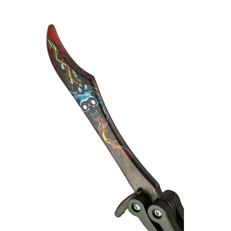 Деревянный Нож Бабочка CS-GO Подтвержденное убийство (28 см.) - фото 3 - id-p100999335