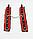Фетиш набор черно-красный из 7 предметов (наручники, оковы на ноги, ошейник, канат, кляп, плеть, маска), фото 6