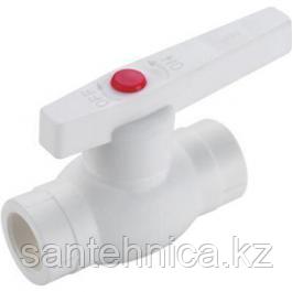 Кран шар пласт латун. шар 32 PPR Белый FRAP/TIM