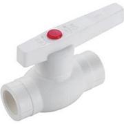 Кран шар пласт латун. шар 32 PPR Белый FRAP/TIM