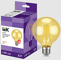 Лампа светодиодная G95 шар золото 8Вт 230В 2700К E27 серия 360° IEK