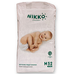 Детские подгузники Nikko размер М (6-11кг), 52шт