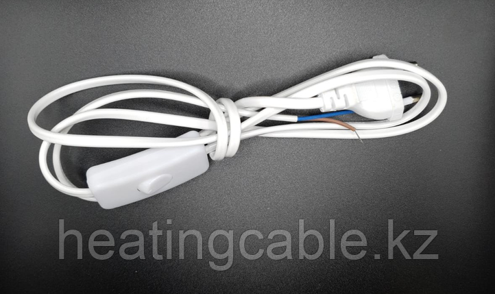 Выключатель для бра со шнуром белый, фото 1