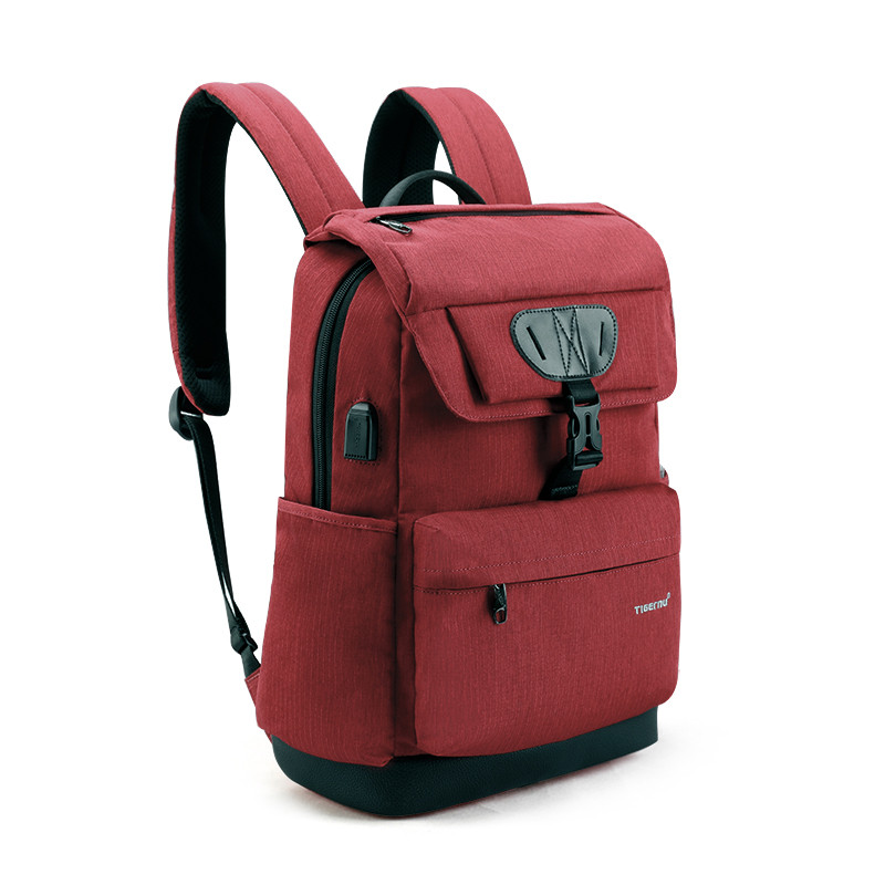 Рюкзак Tigernu T-B3513 с отделением для ноутбука 15.6 красный - фото 1 - id-p102967228