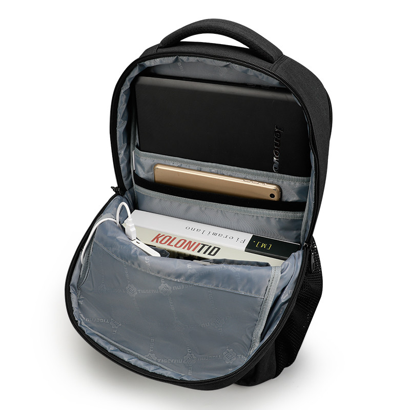 Городской рюкзак для ноутбука 15,6" Tigernu T-B3399, серый - фото 6 - id-p90881134