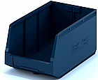 Складской лоток 500х300х250мм контейнер полочный пластиковый, ящик для хранения, стеллажная система -этажерка, фото 2