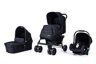 Коляска детская City 3 в 1 Tomix черный