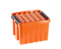 Контейнер с крышкой и клипсами 210х170х140мм Оранжевый