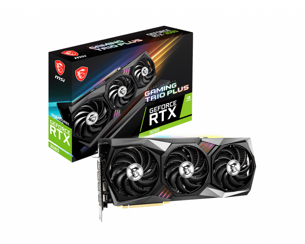 Видеокарта MSi RTX 3080 10Gb gaming trio plus