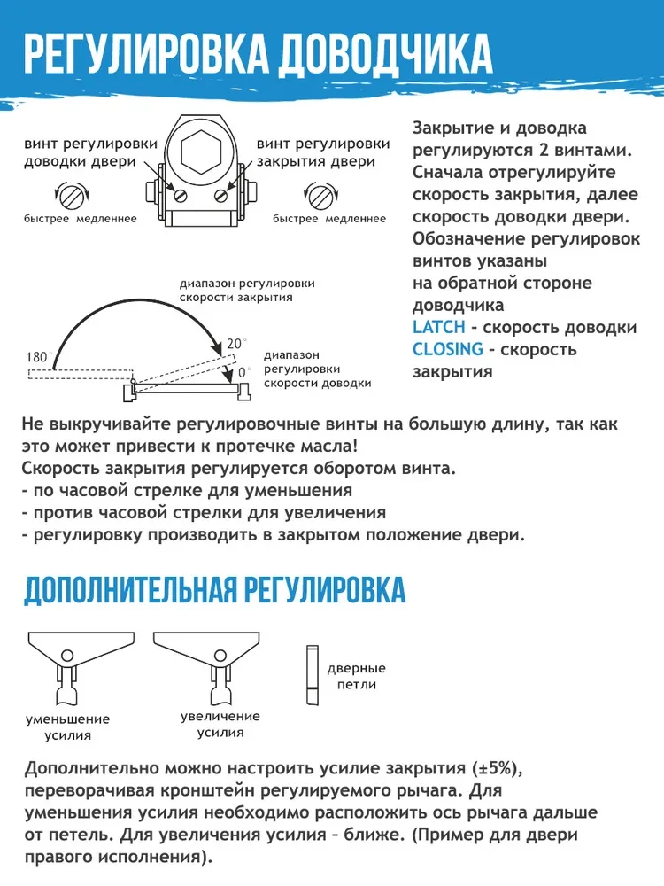 Доводчик дверной морозостойкий НОРА-М URBOnization 510, от 15 до 60 кг Графит - фото 5 - id-p102981459