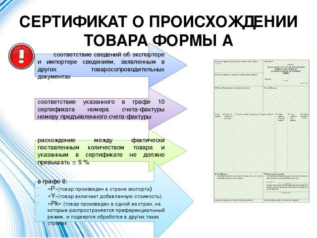 сертификат происхождения формы а сертификат происхождения формы а цена