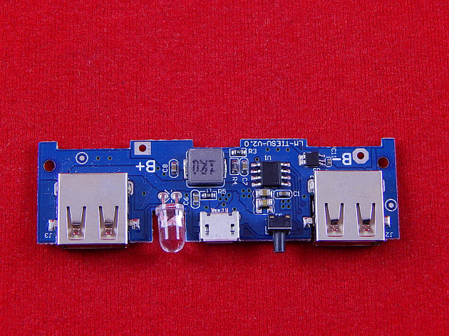 Модуль зарядки li-ion аккумуляторов для PowerBank 5V 2A 2 входа, v2.0, фото 2