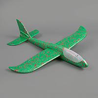 YIWU sport: Планер "Самолет", со светодиодам 48 см лайм