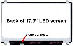 ЖК экран для ноутбука 17.3 NV173FHM-N41 17.3 Slim 30 pin FullHD 1920x1080 IPS крепления сверху/снизу