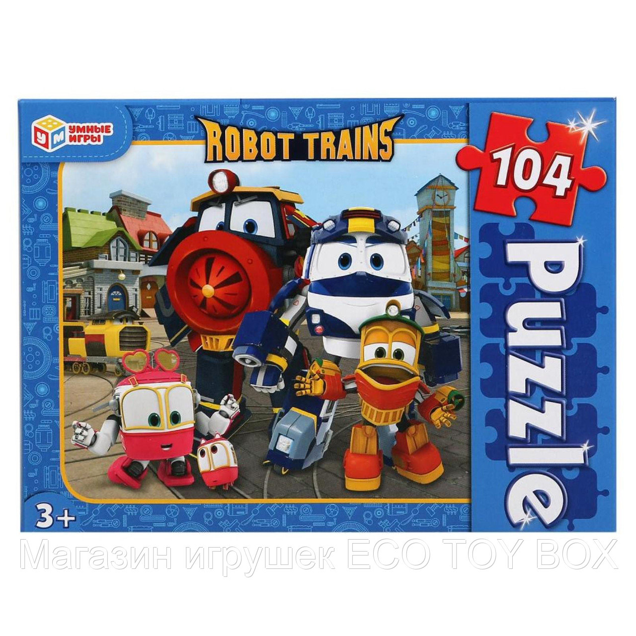 Пазл Robot Trains, 104 элемента